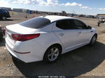 2015 Kia Optima Lx White vin: KNAGM4A79F5664442