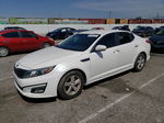 2014 Kia Optima Lx White vin: KNAGM4A7XE5477189