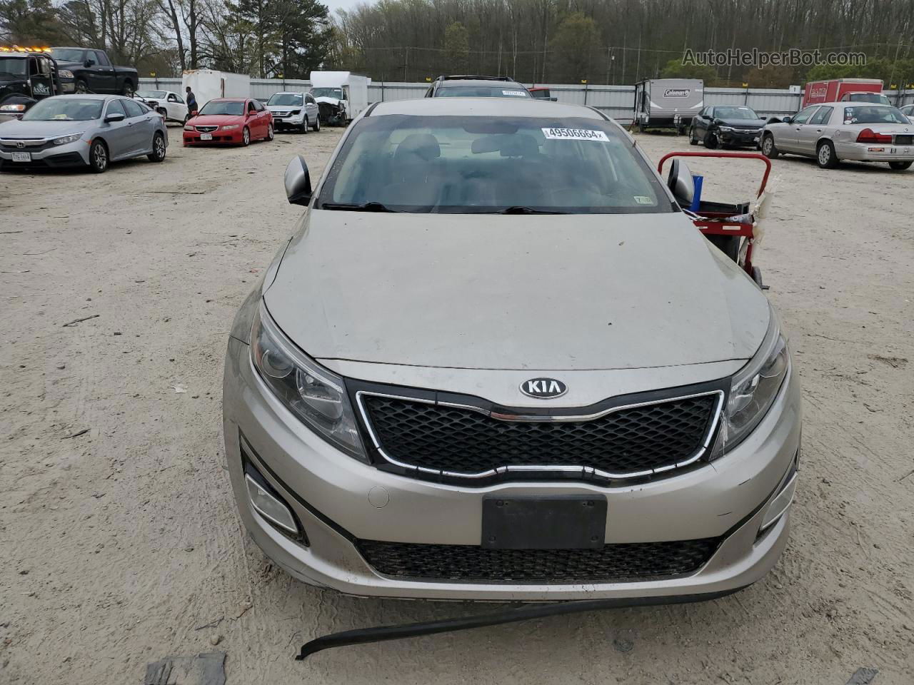 2014 Kia Optima Lx Серебряный vin: KNAGM4A7XE5489519