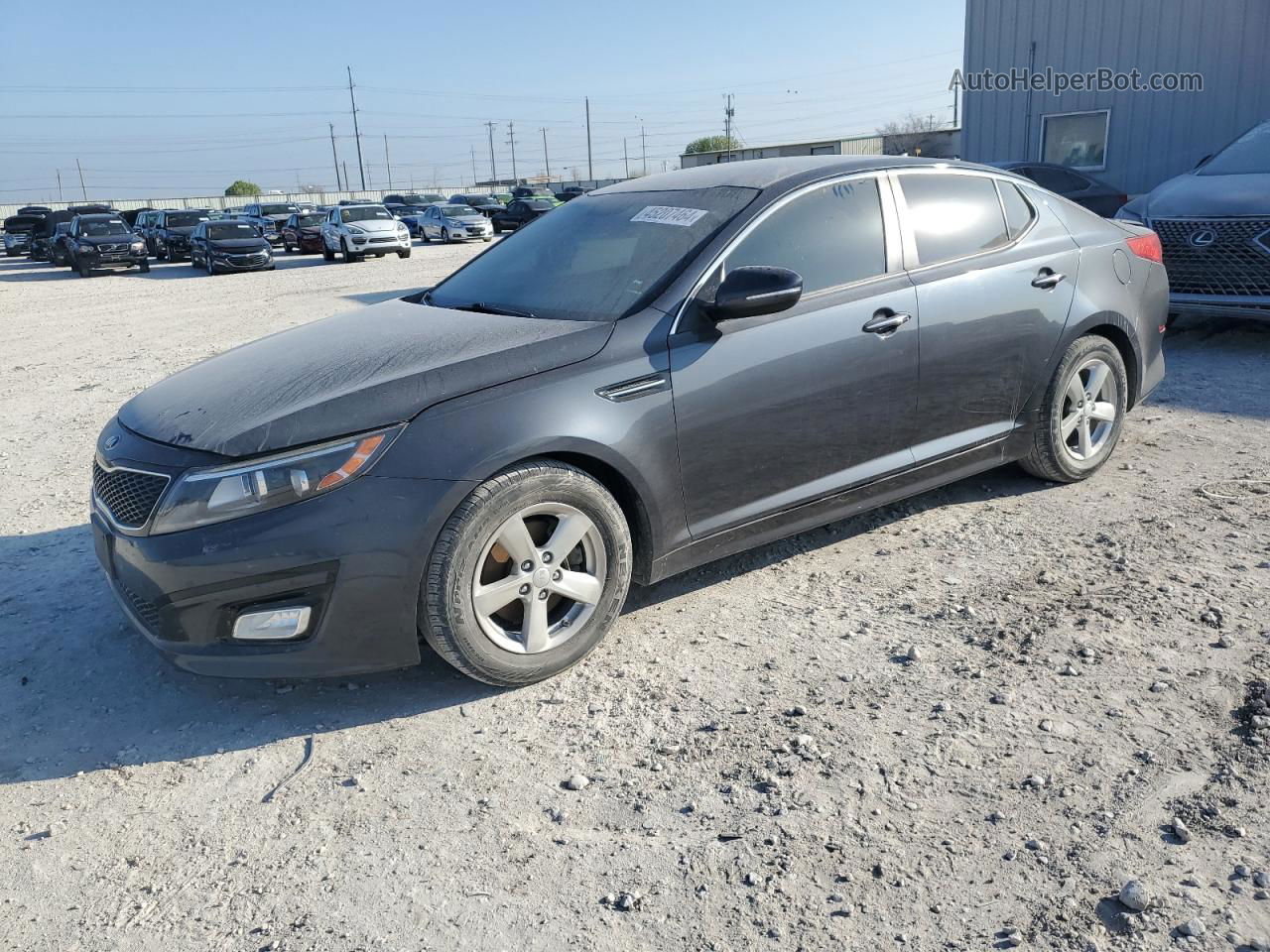 2015 Kia Optima Lx Gray vin: KNAGM4A7XF5634334