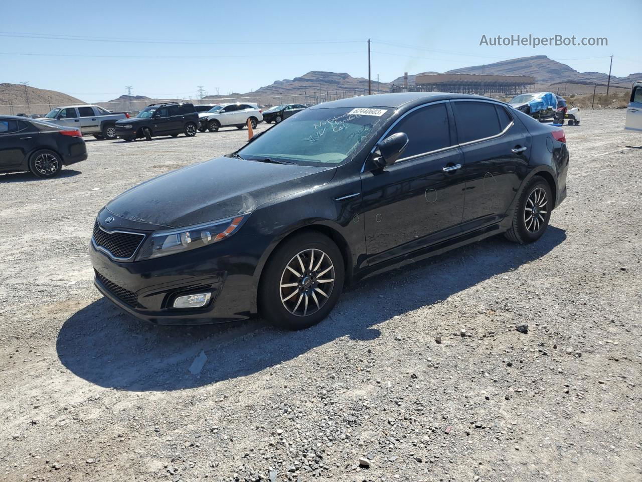 2015 Kia Optima Lx Black vin: KNAGM4A7XF5661811