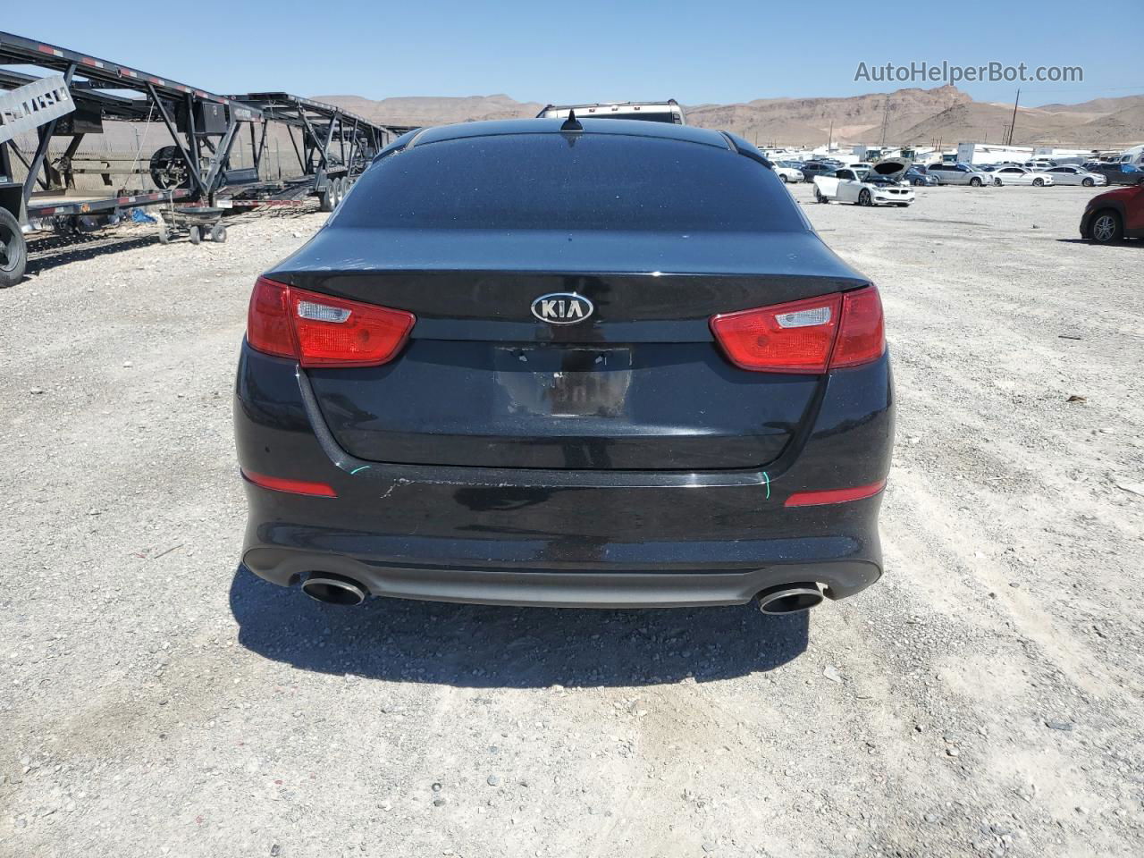 2015 Kia Optima Lx Black vin: KNAGM4A7XF5661811