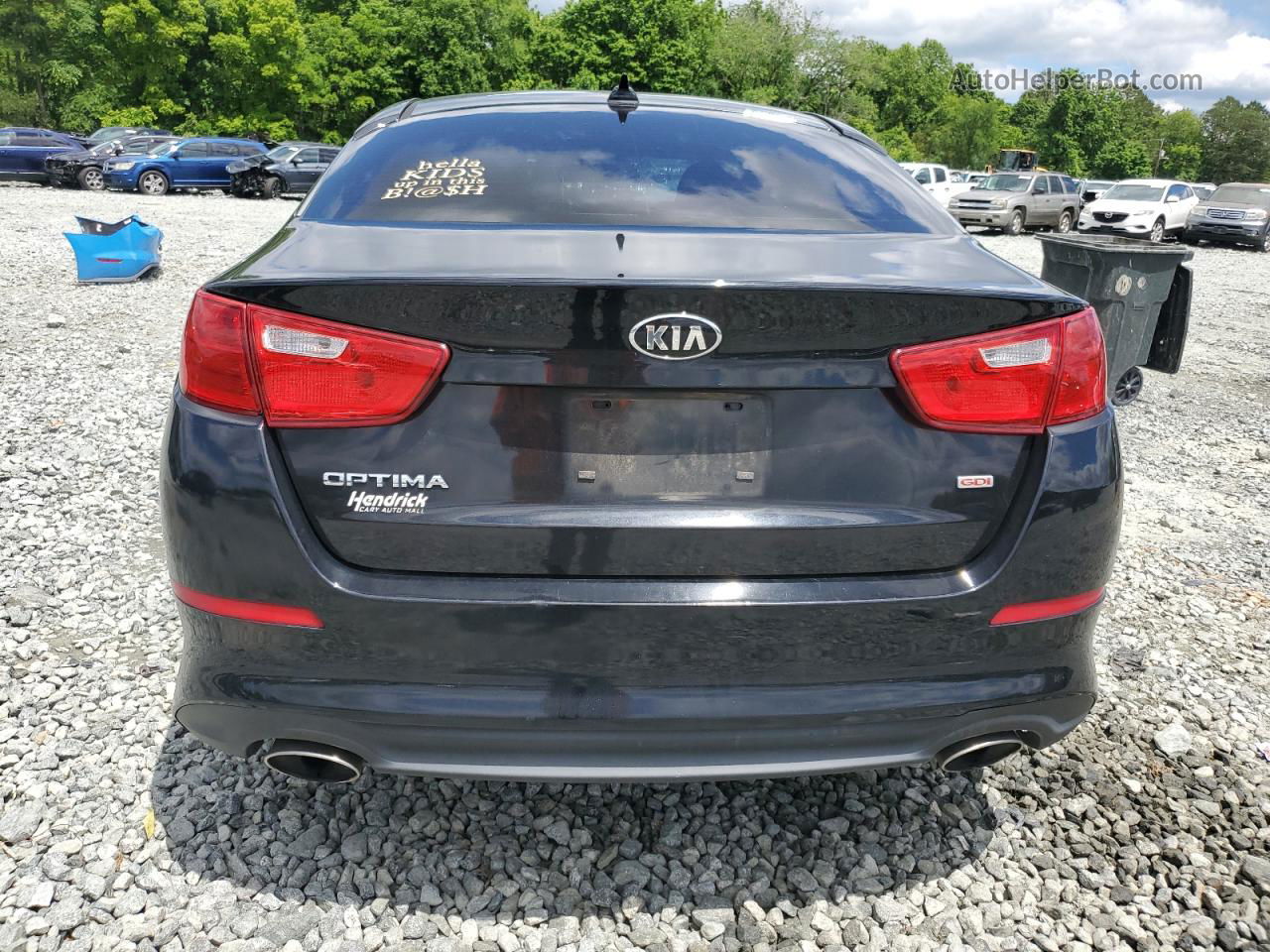 2015 Kia Optima Lx Black vin: KNAGM4A7XF5663333