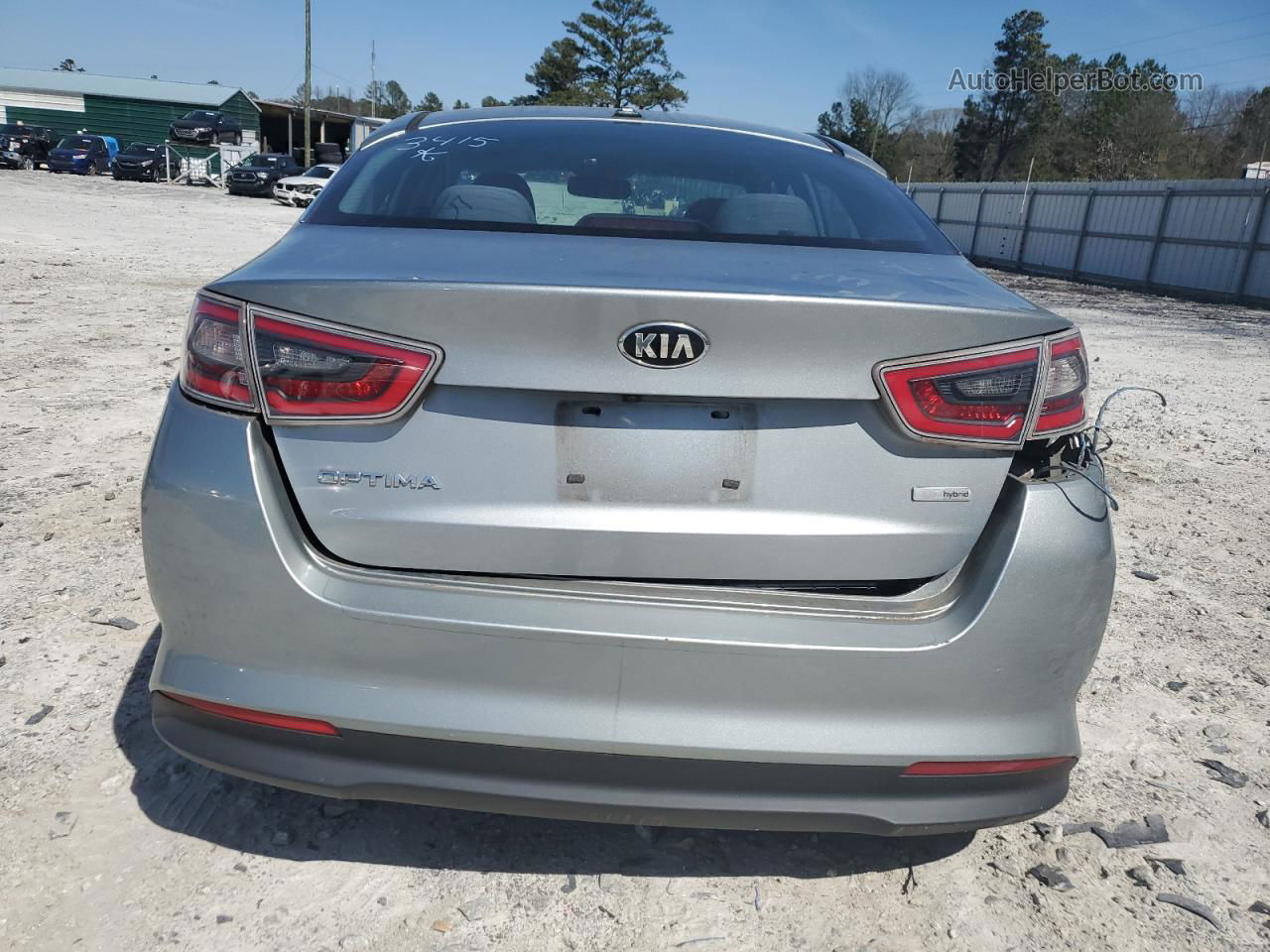 2016 Kia Optima Hybrid Gray vin: KNAGM4AD0G5093415