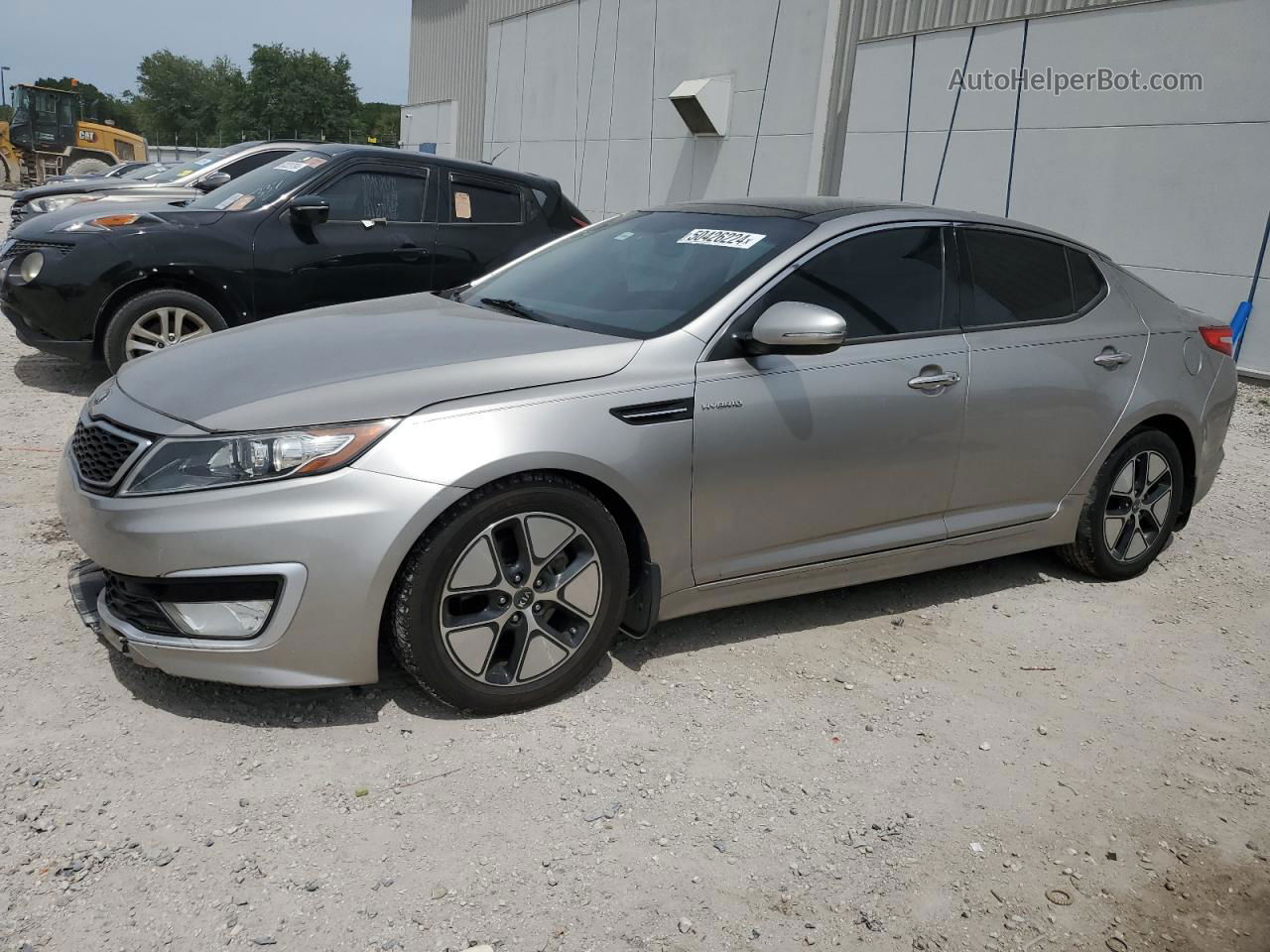 2013 Kia Optima Hybrid Silver vin: KNAGM4AD1D5039777