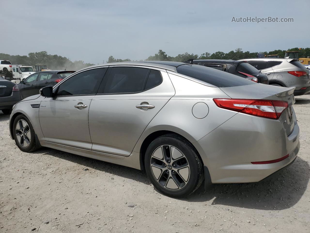 2013 Kia Optima Hybrid Silver vin: KNAGM4AD1D5039777