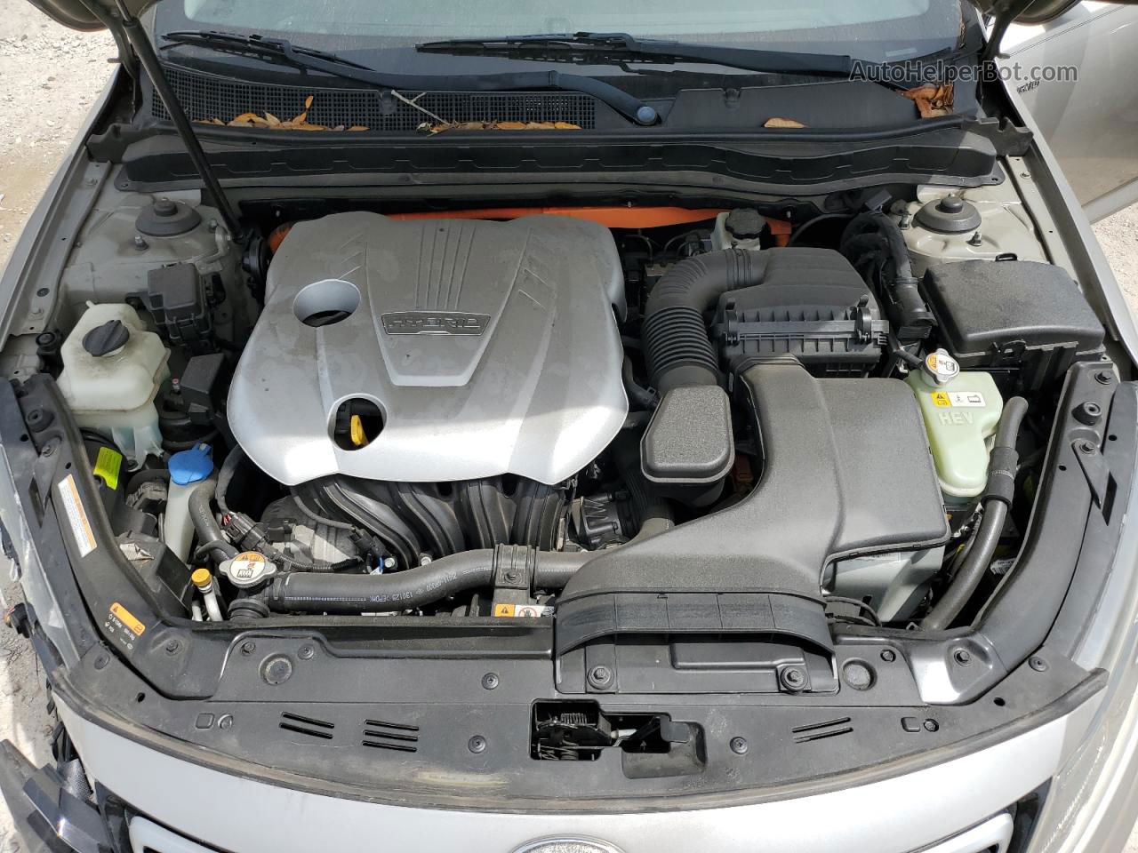2013 Kia Optima Hybrid Silver vin: KNAGM4AD1D5039777