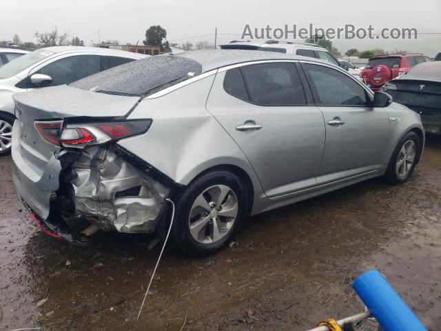 2015 Kia Optima Hybrid Silver vin: KNAGM4AD1F5083748