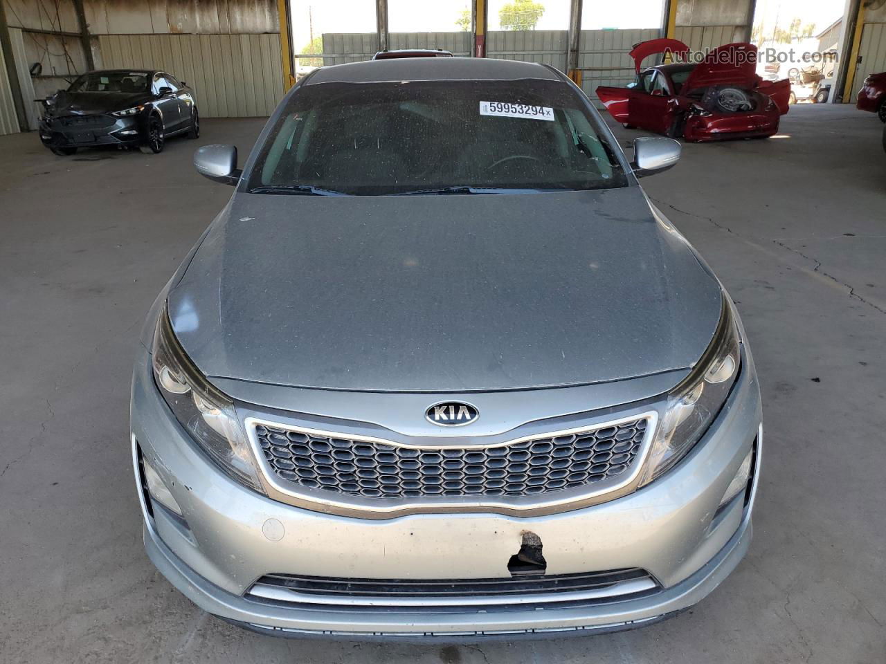 2016 Kia Optima Hybrid Silver vin: KNAGM4AD1G5099546