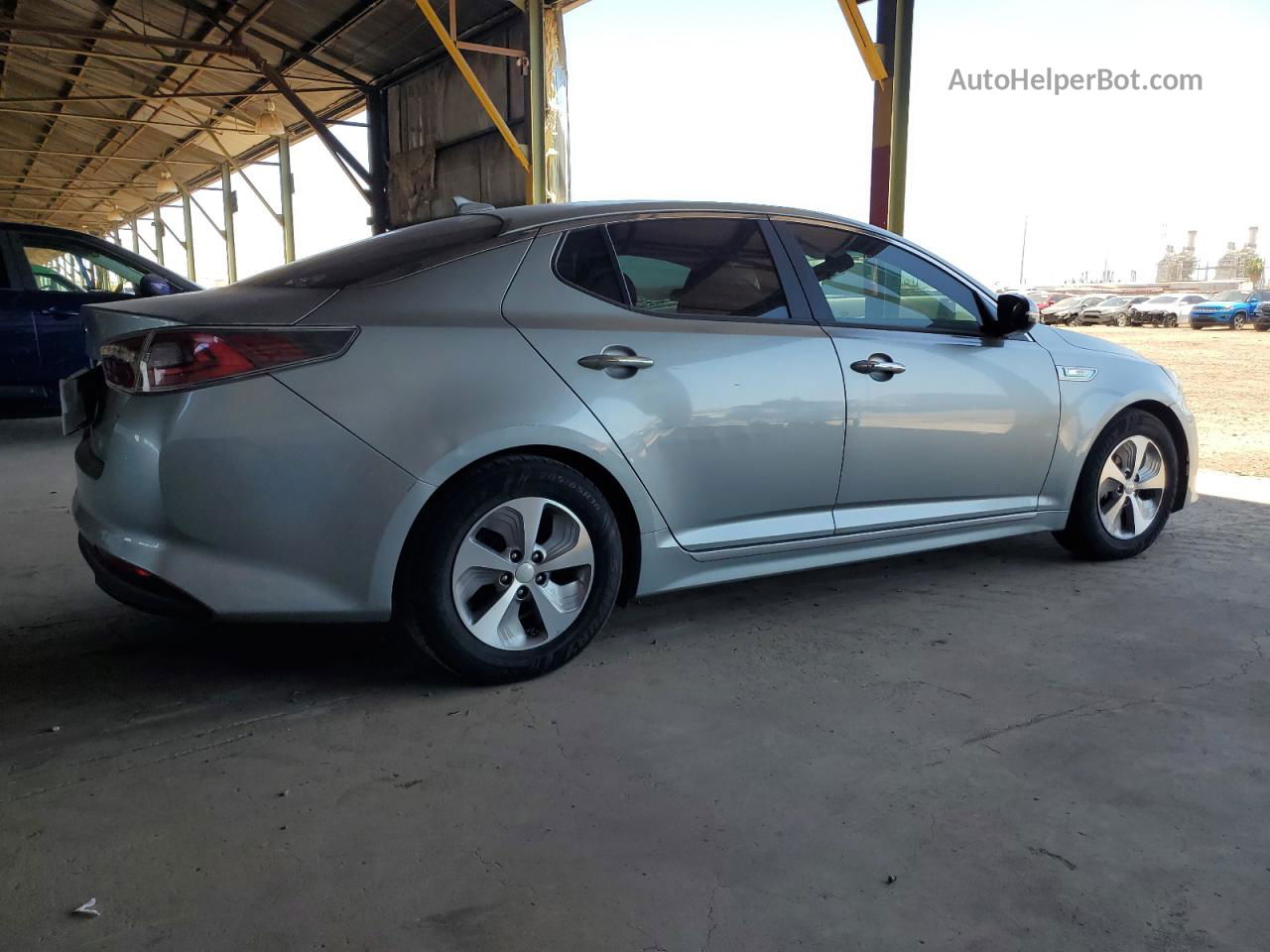 2016 Kia Optima Hybrid Silver vin: KNAGM4AD1G5099546