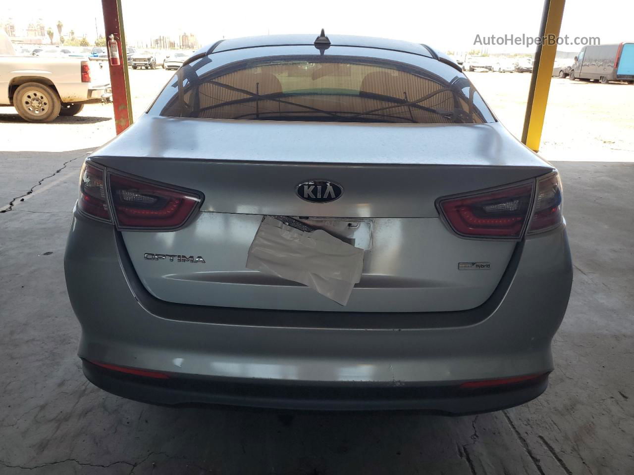 2016 Kia Optima Hybrid Серебряный vin: KNAGM4AD1G5099546