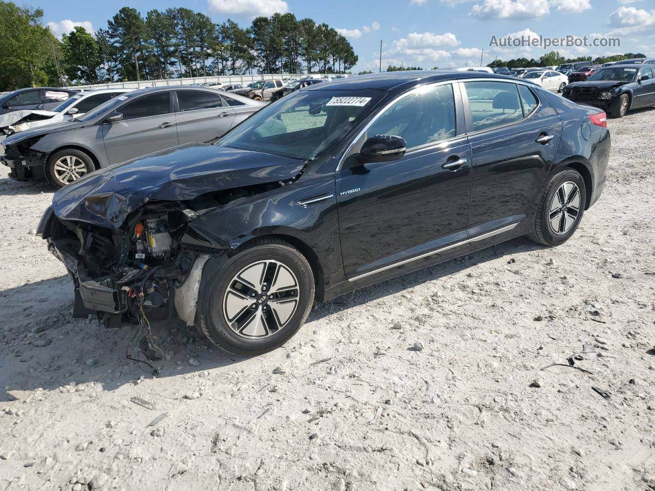 2013 Kia Optima Hybrid Black vin: KNAGM4AD3D5043670
