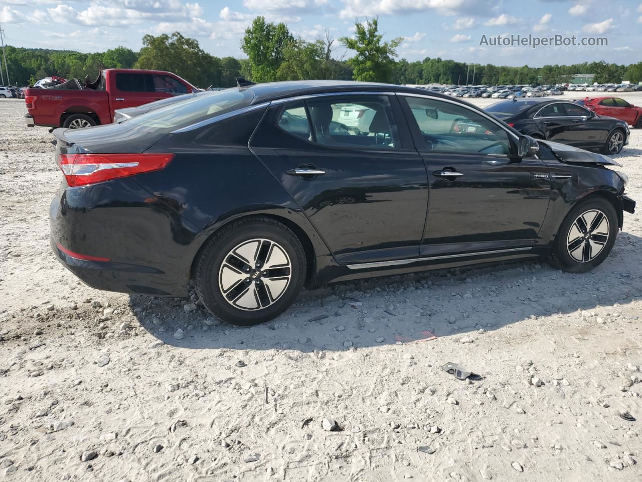 2013 Kia Optima Hybrid Black vin: KNAGM4AD3D5043670