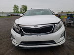 2014 Kia Optima Hybrid White vin: KNAGM4AD3E5064343