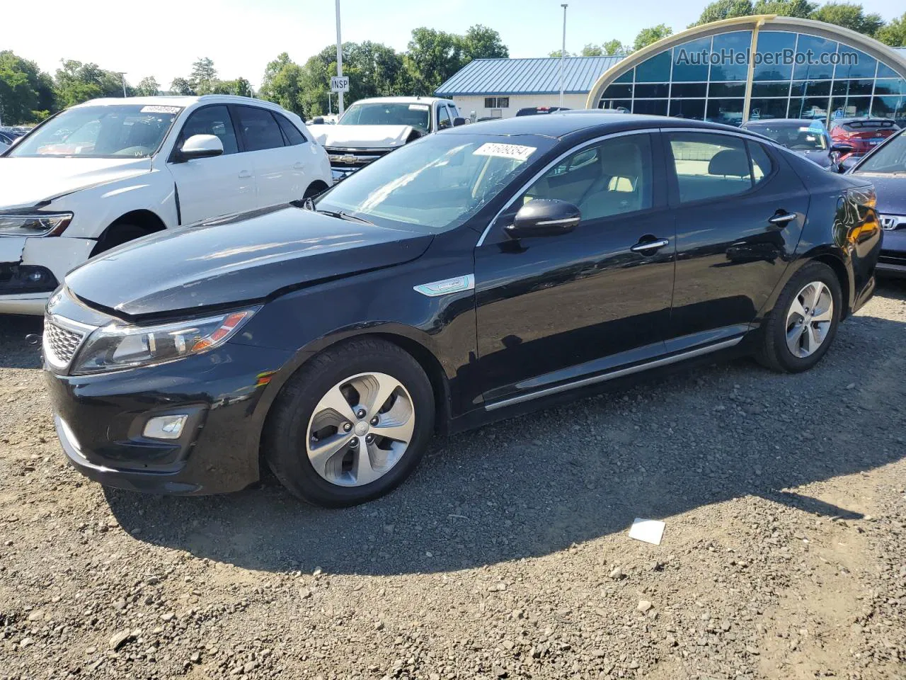 2016 Kia Optima Hybrid Black vin: KNAGM4AD3G5096633