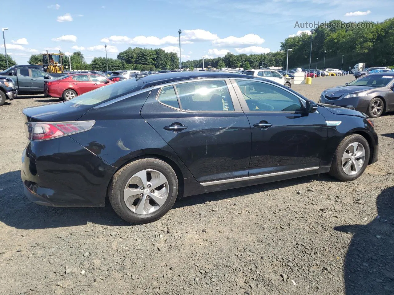 2016 Kia Optima Hybrid Black vin: KNAGM4AD3G5096633