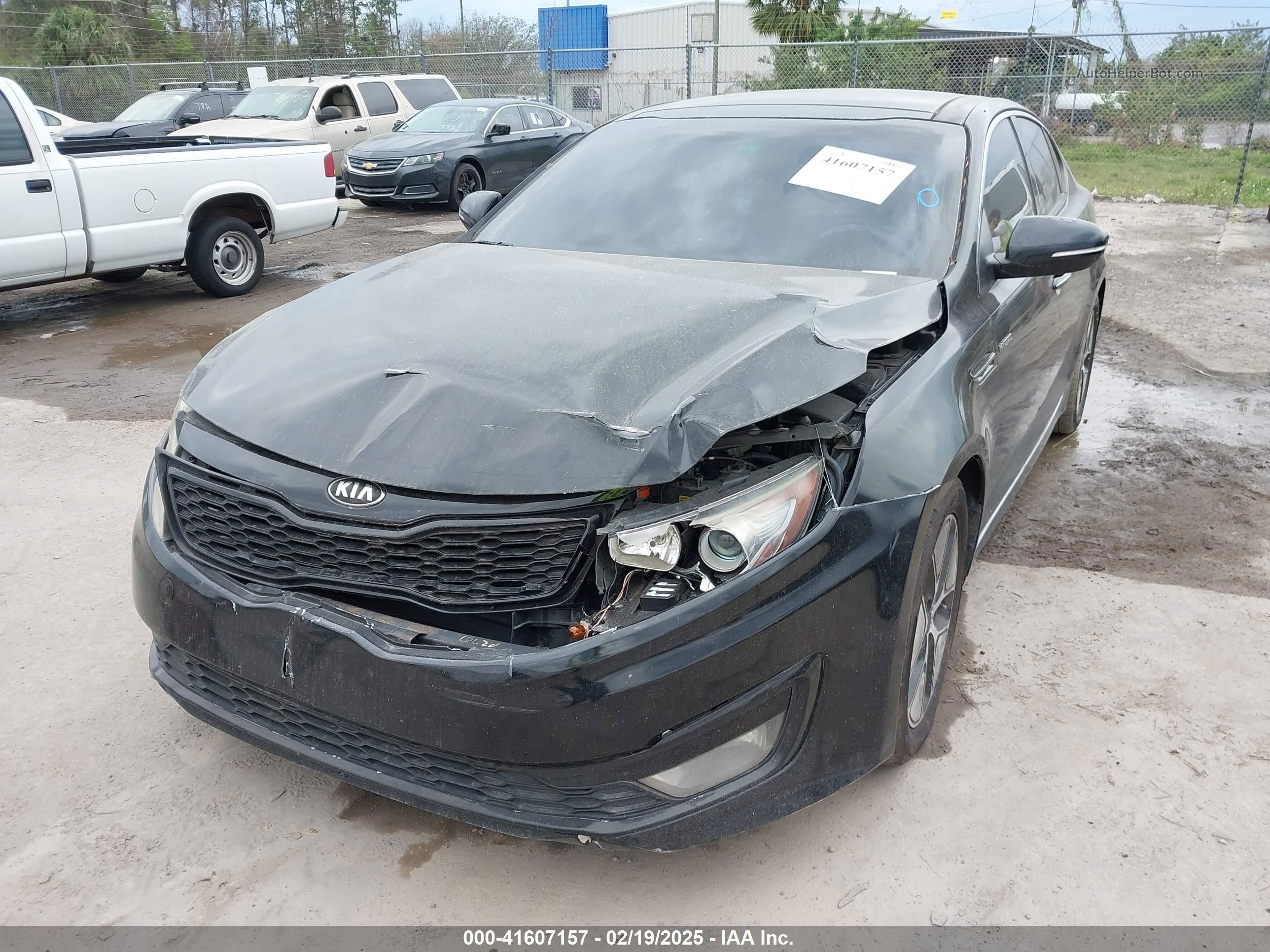 2013 Kia Optima Hybrid Ex Black vin: KNAGM4AD4D5049980