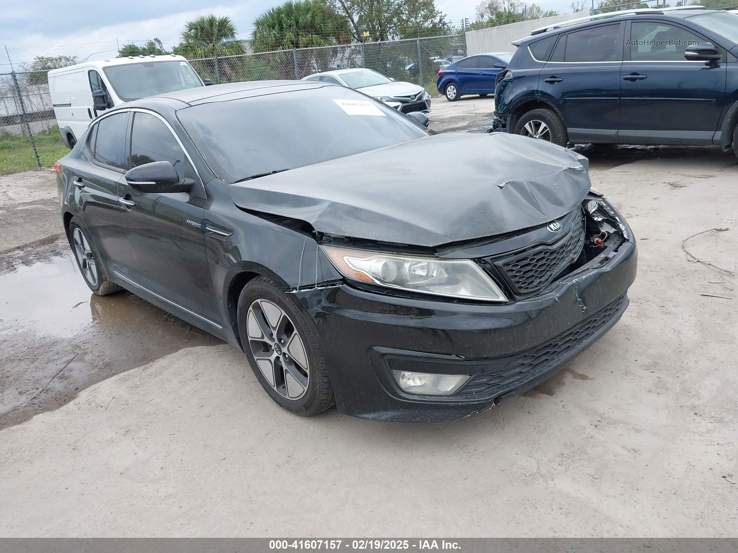 2013 Kia Optima Hybrid Ex Black vin: KNAGM4AD4D5049980