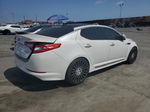 2013 Kia Optima Hybrid White vin: KNAGM4AD5D5039975