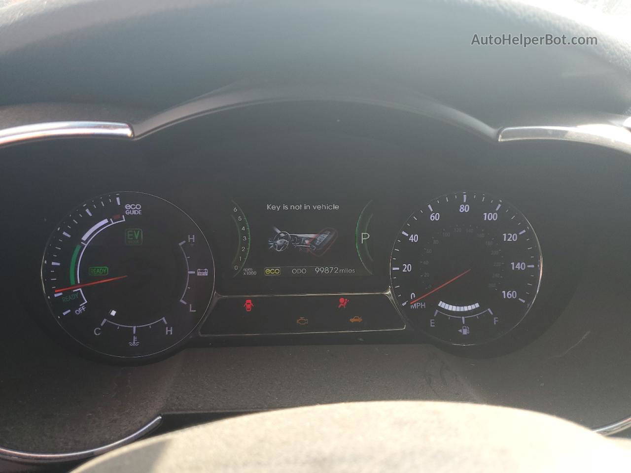 2013 Kia Optima Hybrid White vin: KNAGM4AD5D5039975