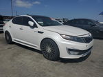 2013 Kia Optima Hybrid White vin: KNAGM4AD5D5039975