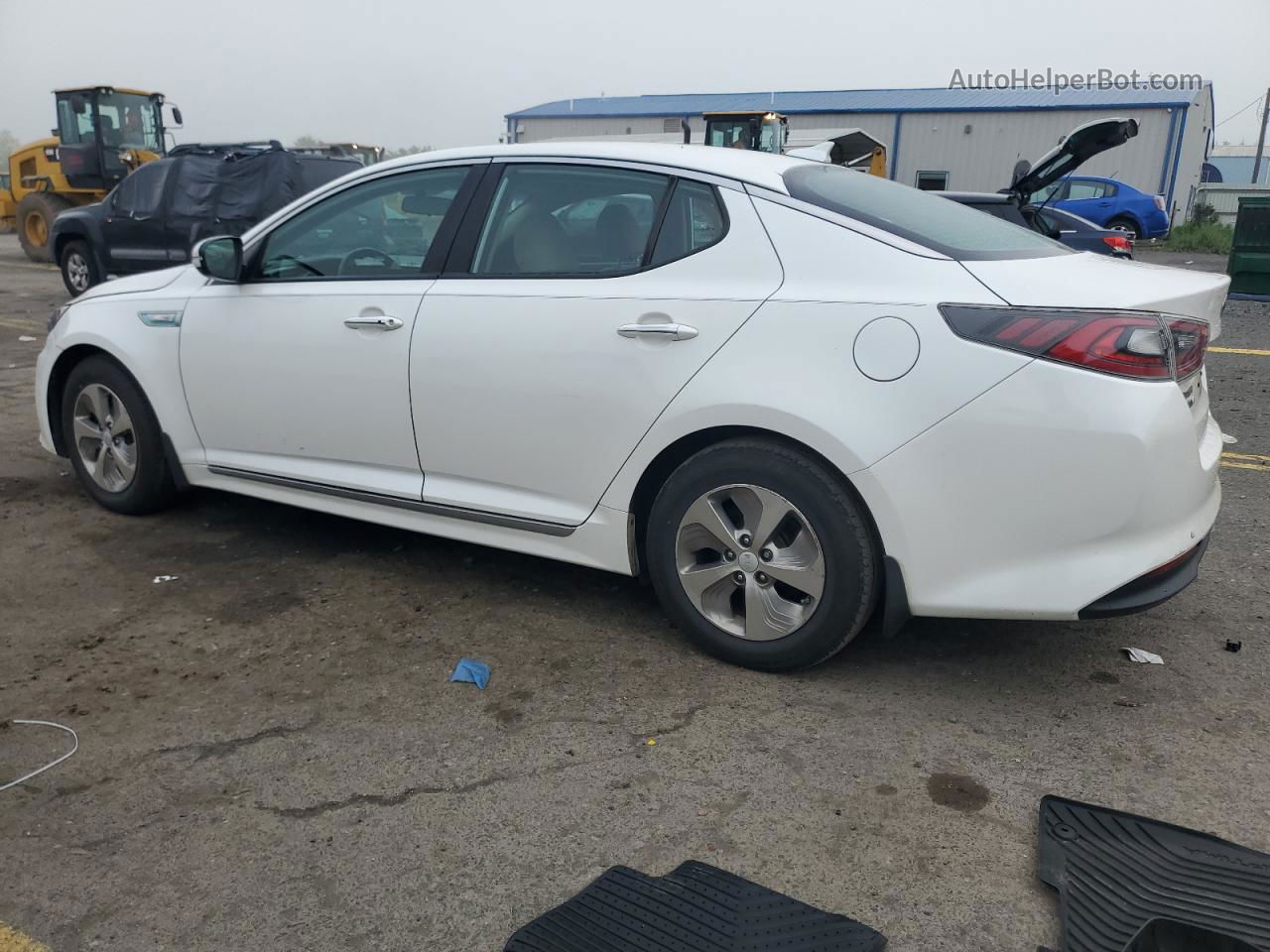 2016 Kia Optima Hybrid White vin: KNAGM4AD5G5092633