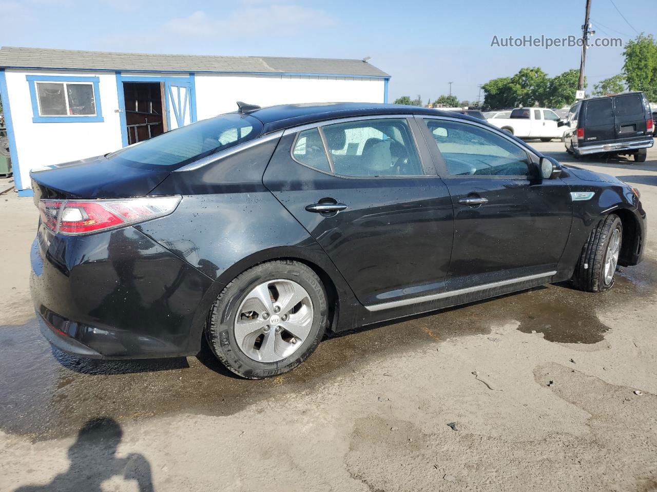 2016 Kia Optima Hybrid Black vin: KNAGM4AD5G5094530