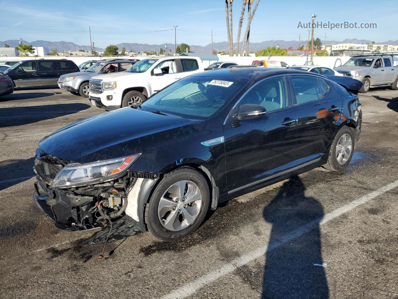 2016 Kia Optima Hybrid Black vin: KNAGM4AD5G5096522