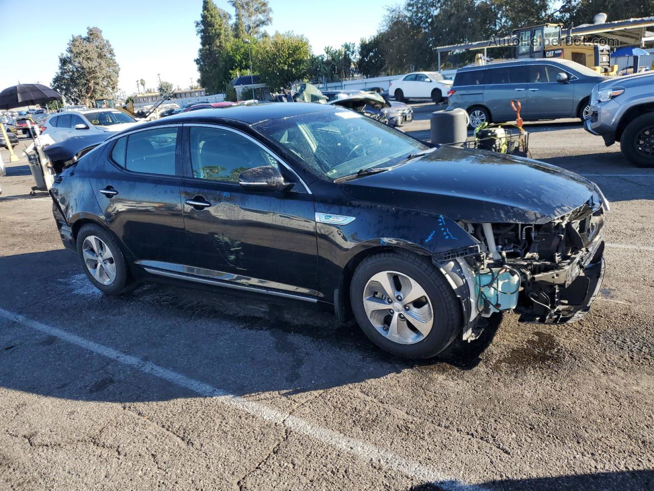 2016 Kia Optima Hybrid Black vin: KNAGM4AD5G5096522