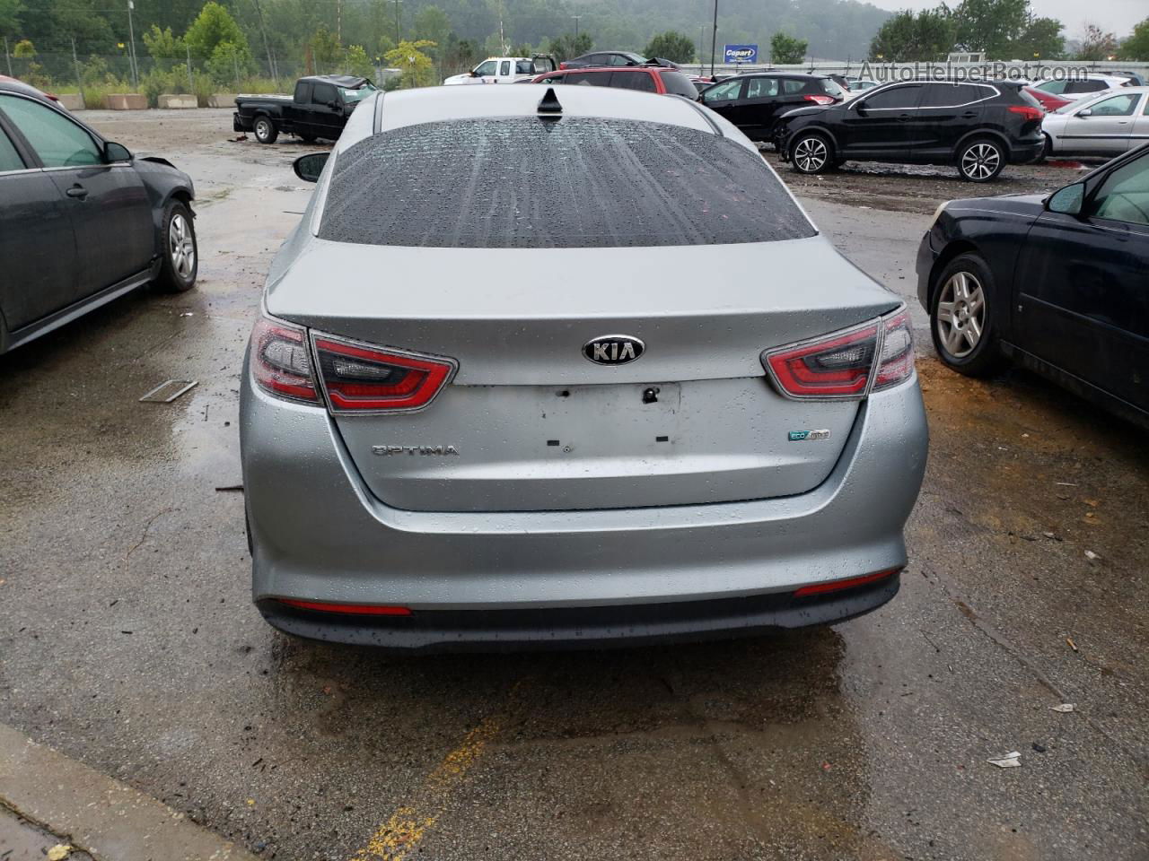 2014 Kia Optima Hybrid Gray vin: KNAGM4AD7E5068749