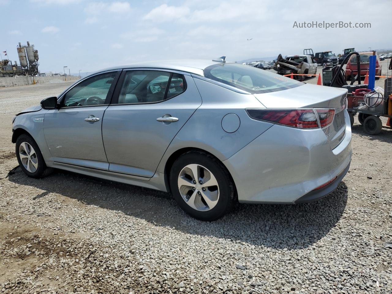 2015 Kia Optima Hybrid Silver vin: KNAGM4AD7F5079798