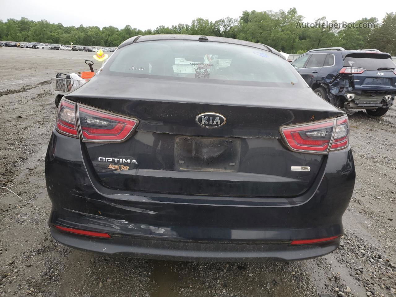 2015 Kia Optima Hybrid Black vin: KNAGM4AD7F5089702