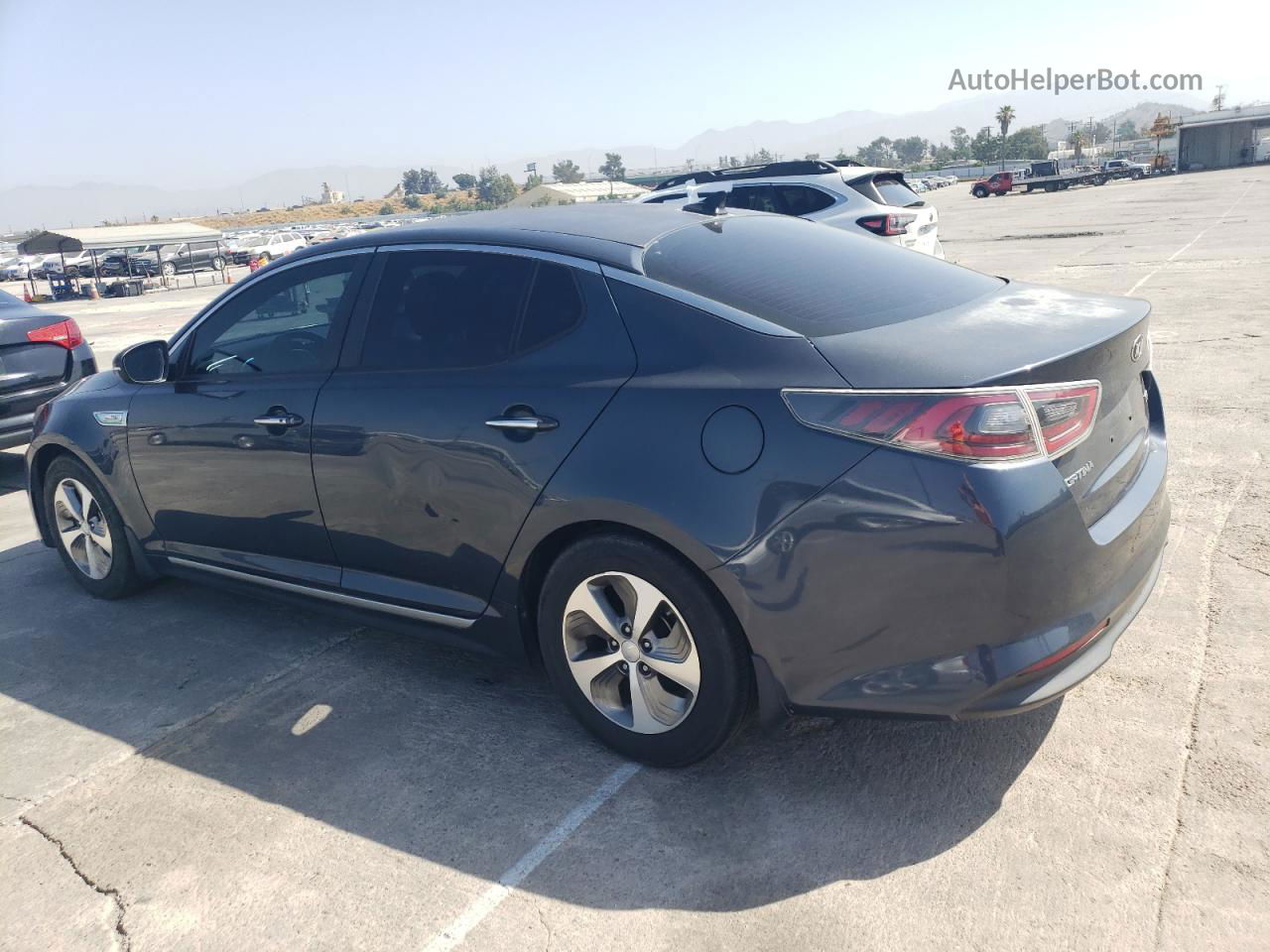 2014 Kia Optima Hybrid Gray vin: KNAGM4AD8E5070123