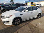 2013 Kia Optima Hybrid White vin: KNAGM4ADXD5058375