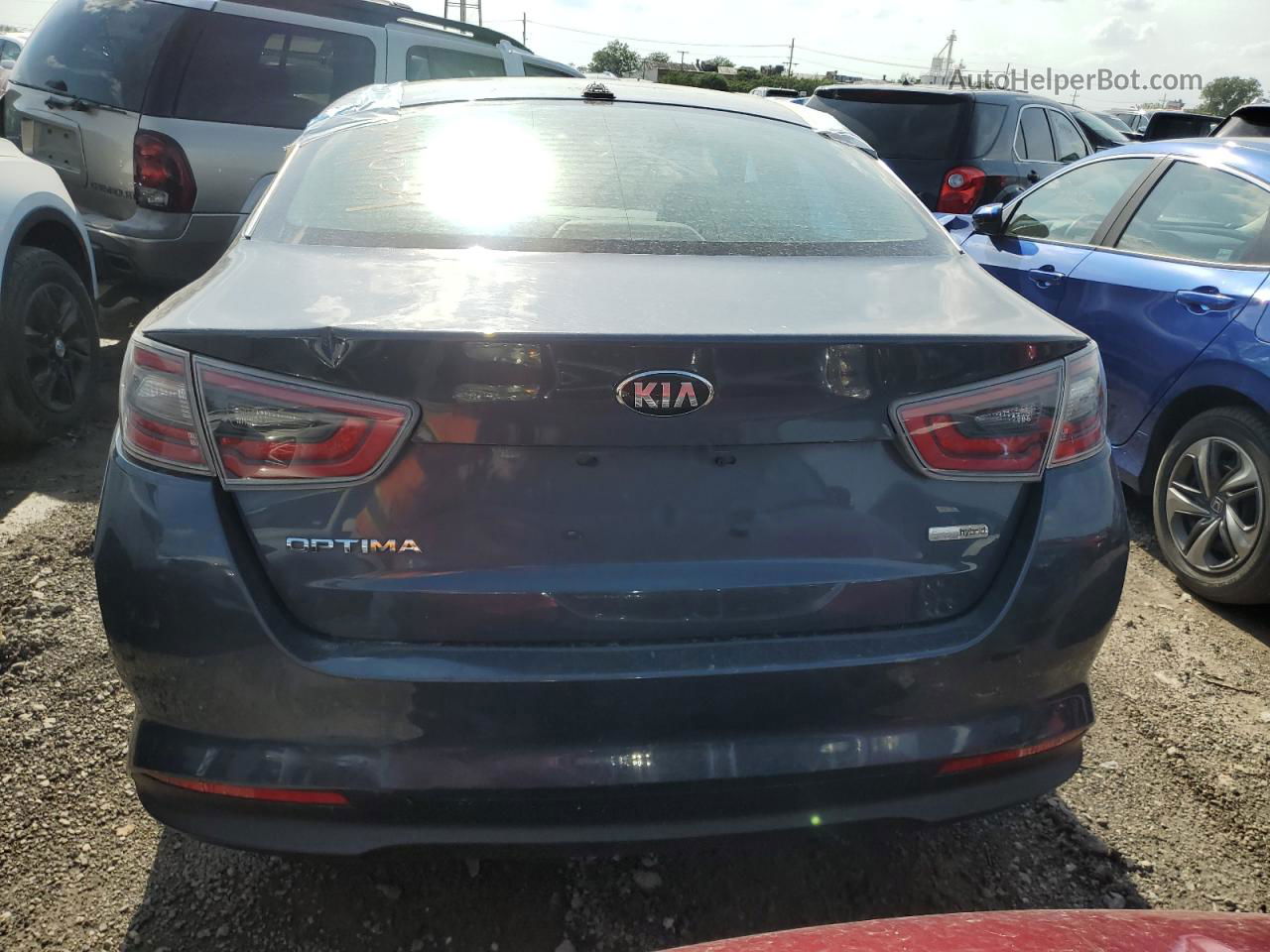 2015 Kia Optima Hybrid Blue vin: KNAGM4ADXF5082310