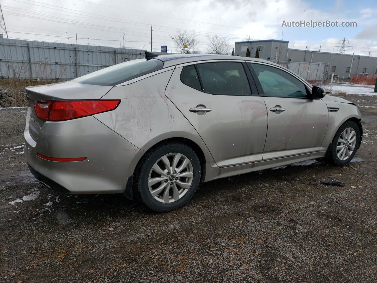 2014 Kia Optima Ex White vin: KNAGN4A71E5509718