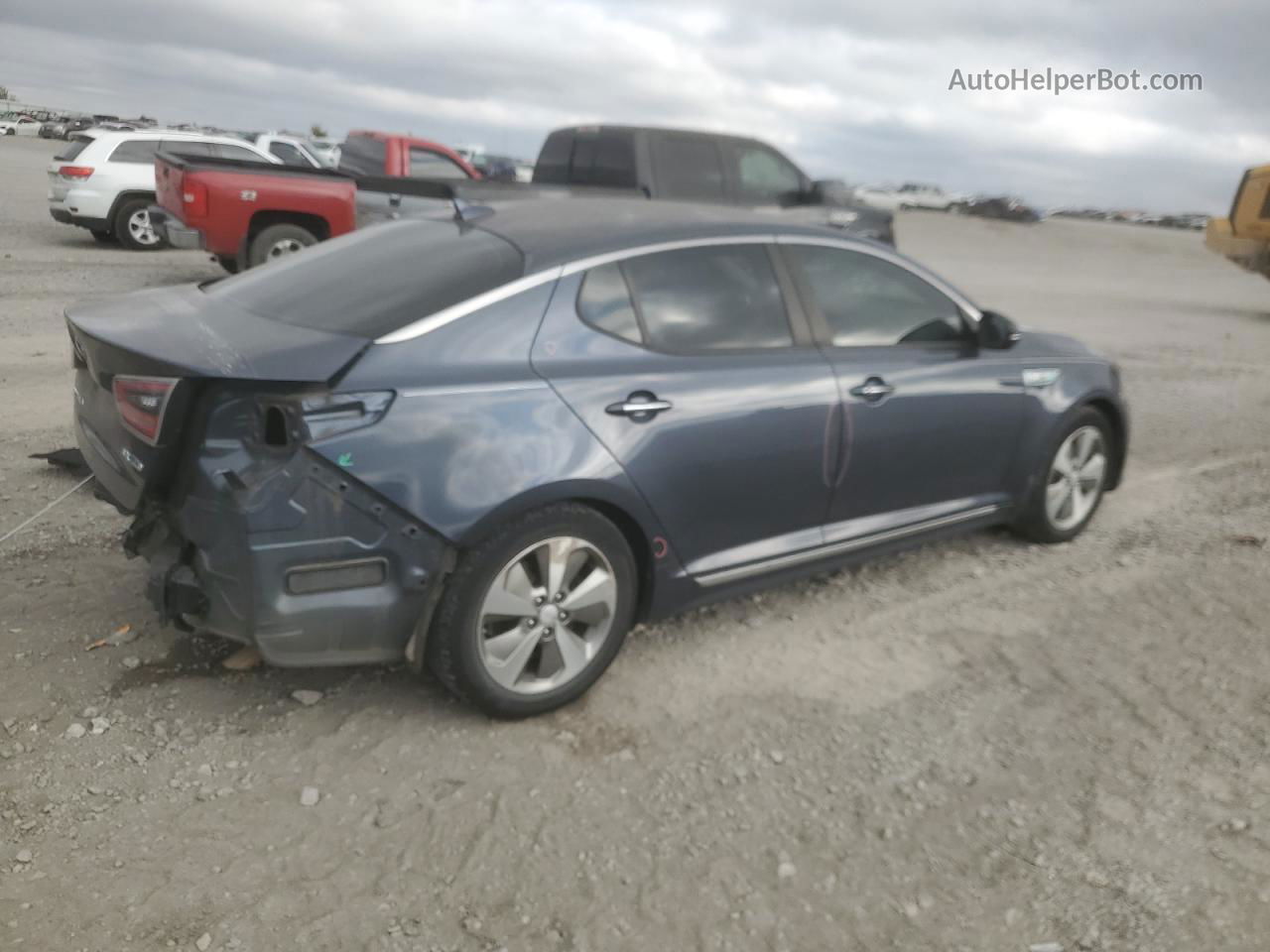 2014 Kia Optima Hybrid Charcoal vin: KNAGN4AD0E5066760