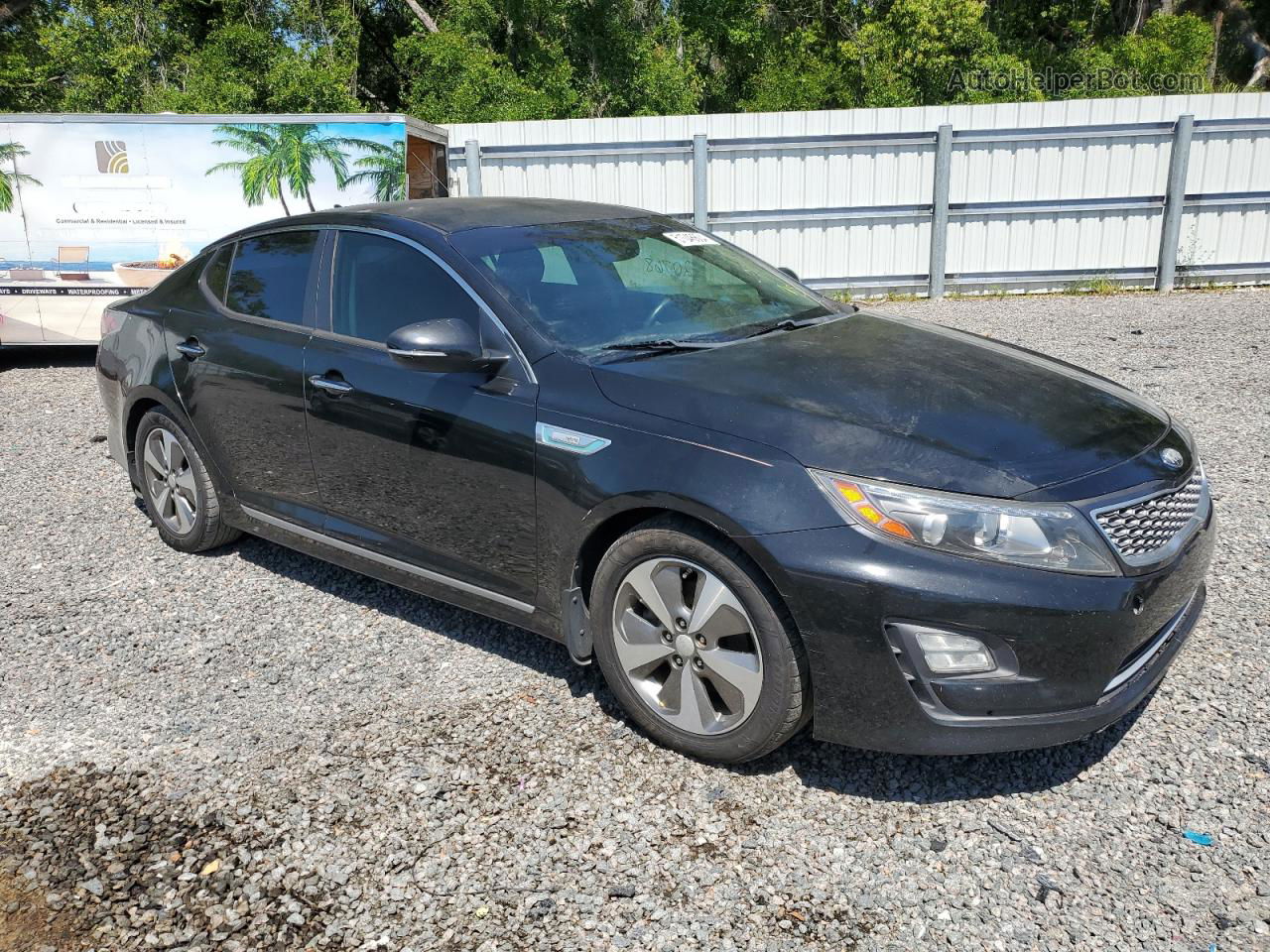 2014 Kia Optima Hybrid Black vin: KNAGN4AD0E5068895