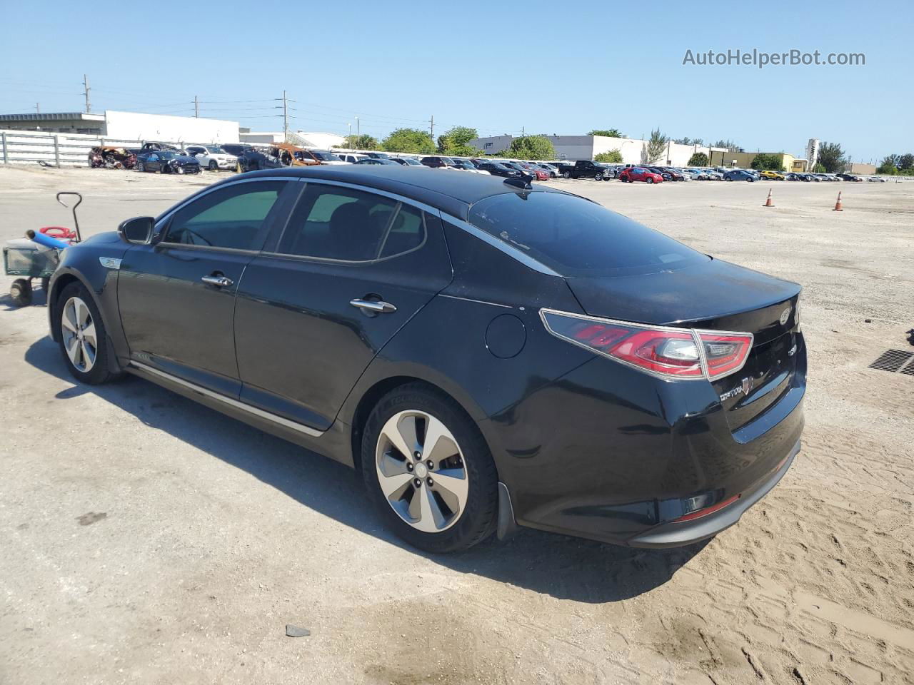 2014 Kia Optima Hybrid Черный vin: KNAGN4AD0E5068895