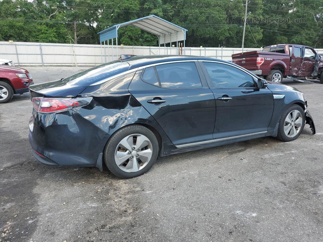 2015 Kia Optima Hybrid Black vin: KNAGN4AD0F5090333