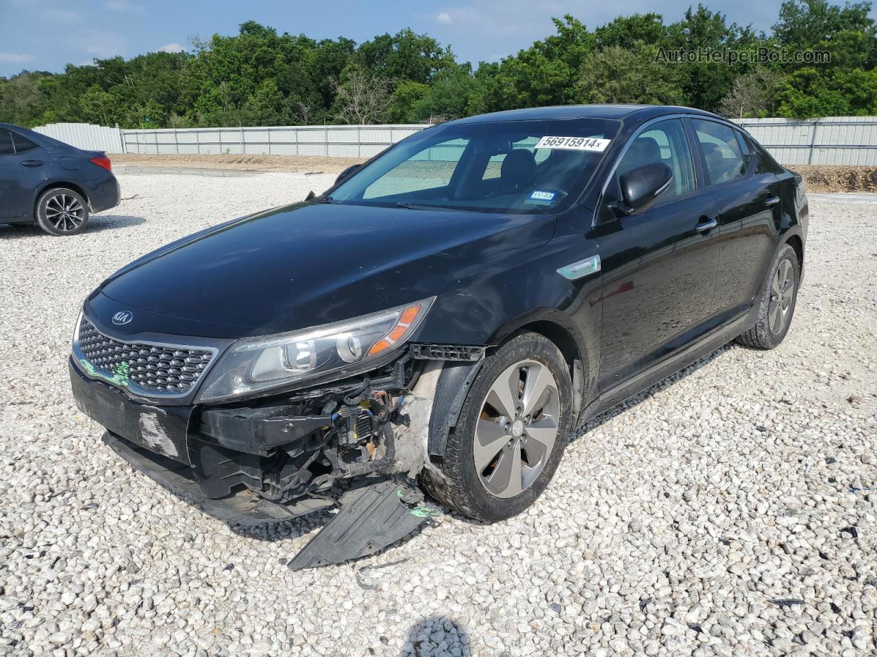 2015 Kia Optima Hybrid Black vin: KNAGN4AD1F5090275