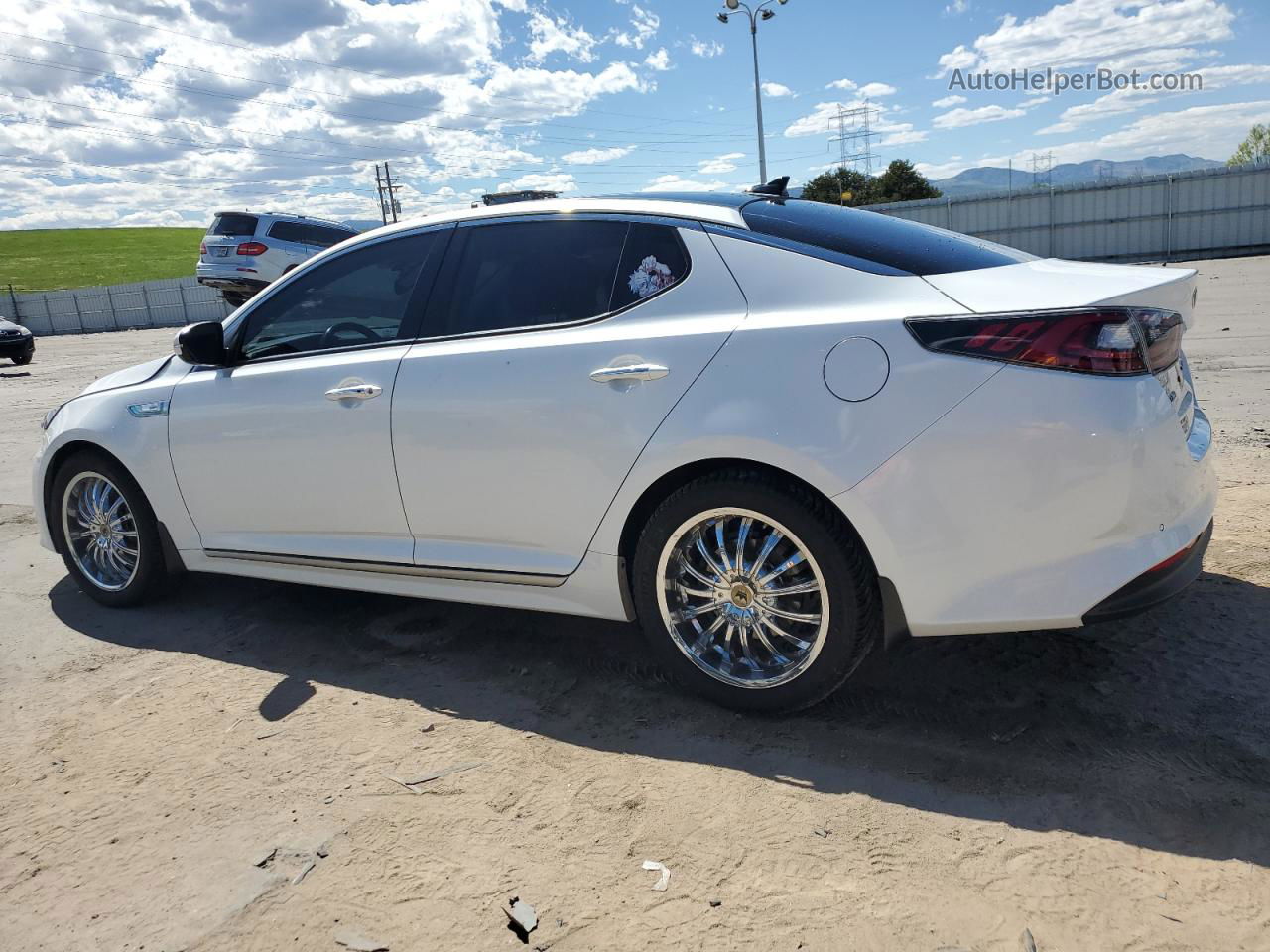 2016 Kia Optima Hybrid White vin: KNAGN4AD1G5093162