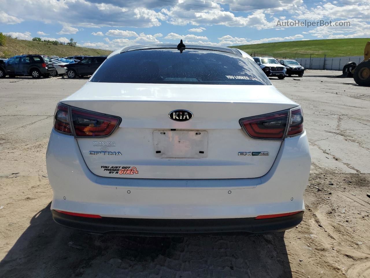 2016 Kia Optima Hybrid Белый vin: KNAGN4AD1G5093162