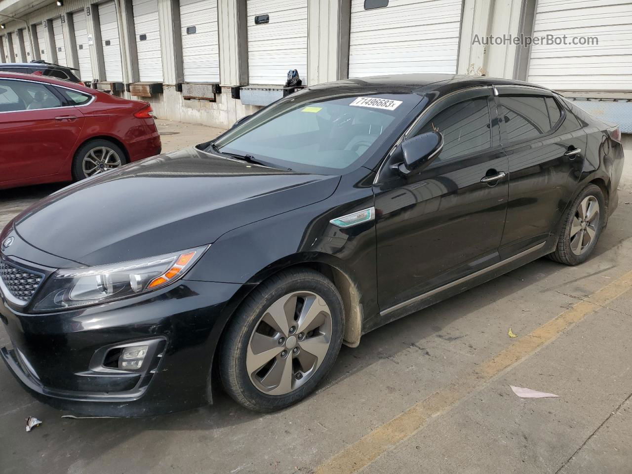 2016 Kia Optima Hybrid Black vin: KNAGN4AD2G5095096