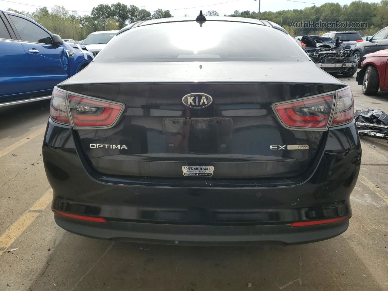 2016 Kia Optima Hybrid Black vin: KNAGN4AD2G5095096