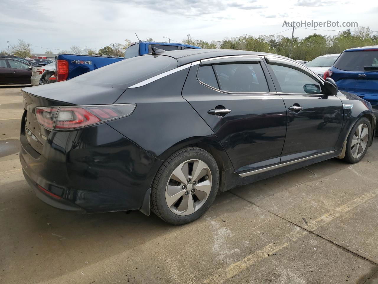 2016 Kia Optima Hybrid Black vin: KNAGN4AD2G5095096