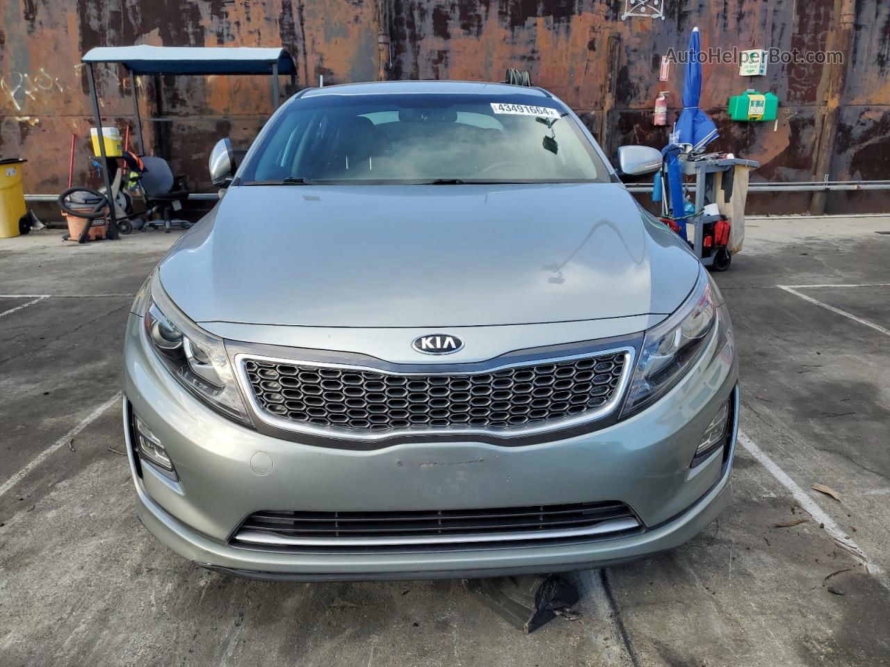 2016 Kia Optima Hybrid Silver vin: KNAGN4AD2G5098533