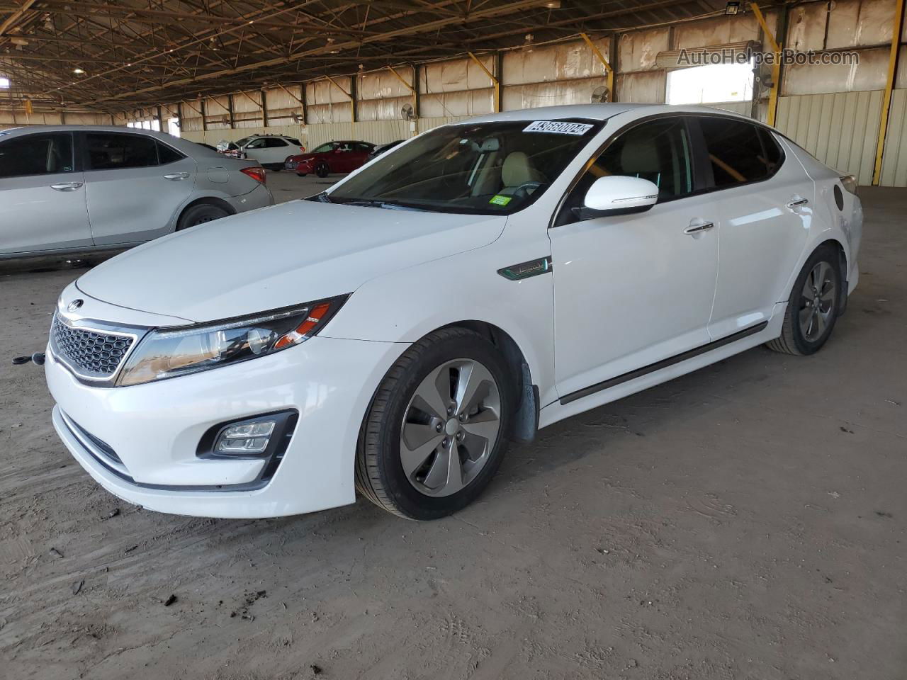 2016 Kia Optima Hybrid White vin: KNAGN4AD3G5093924