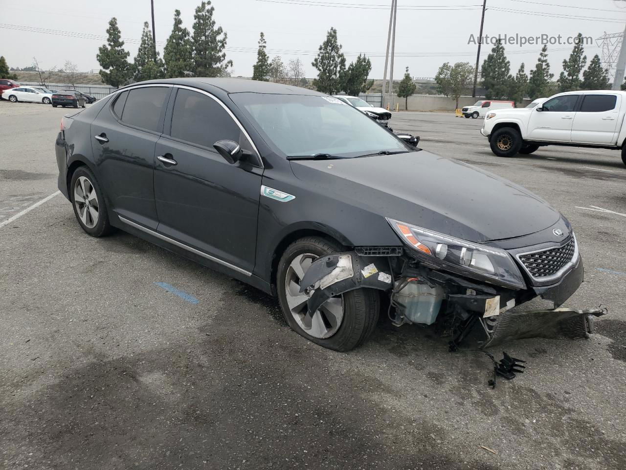 2016 Kia Optima Hybrid Black vin: KNAGN4AD4G5099229