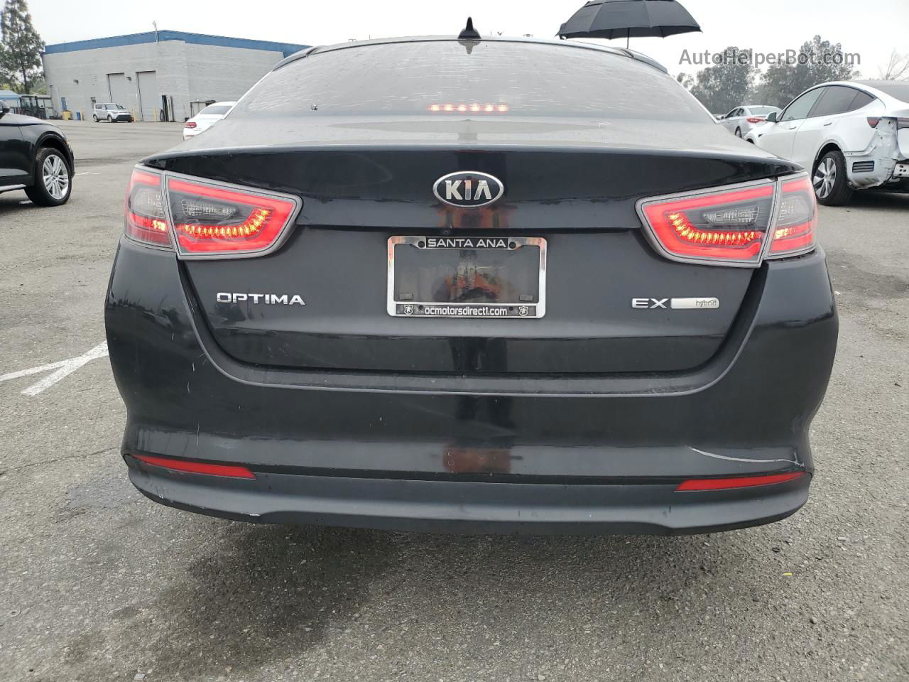 2016 Kia Optima Hybrid Black vin: KNAGN4AD4G5099229